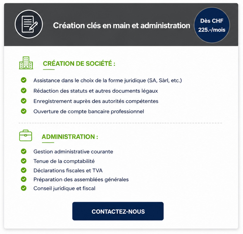 Création de société en Suisse